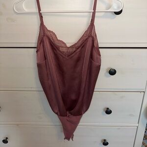 Abercrombie silk tank top body suit